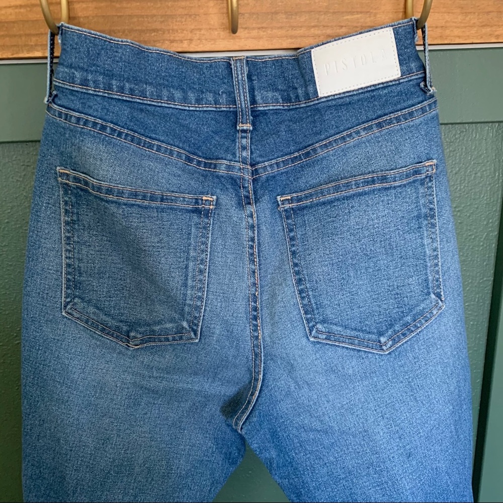 Pistola Distressed Crop High Rise Jeans - Picture 6 of 10